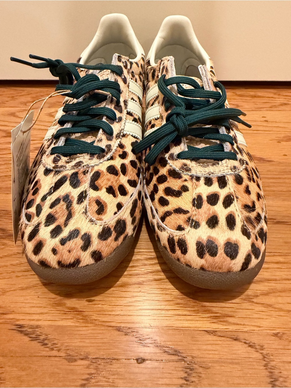 Adidas Women's Leopard Print Gazelle Sneakers in Brown